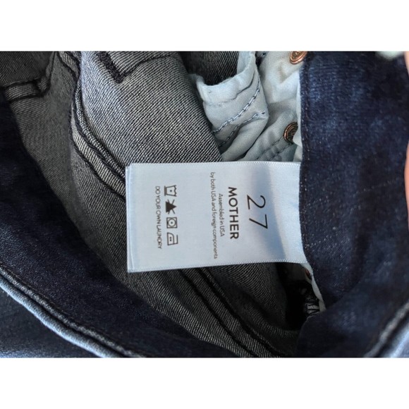 MOTHER The Looker Denim Skinny Jean in Dreamy Dark Wash Sz 27 - Picture 6 of 10